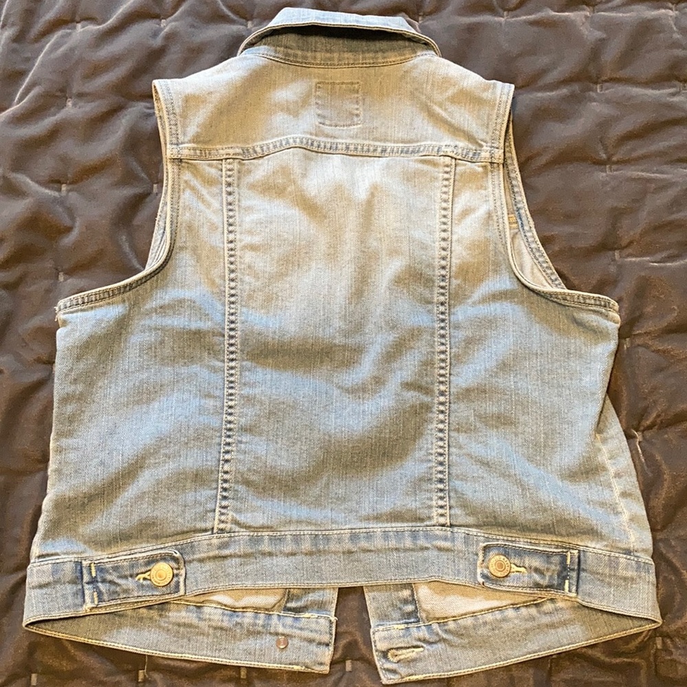 Old Navy light wash denim vest M - Picture 6 of 6